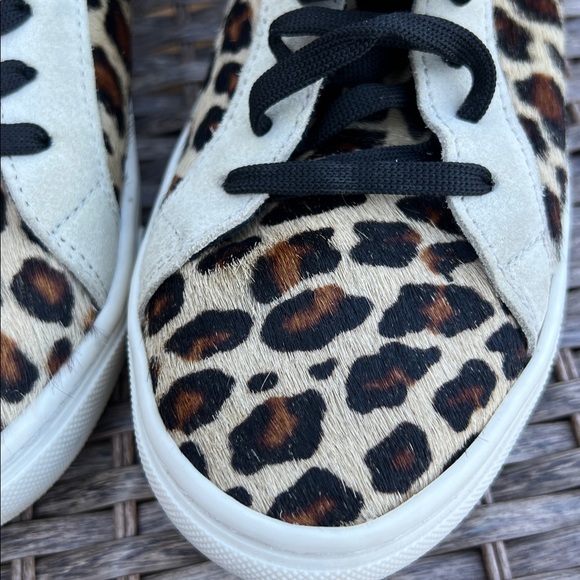 Zara Women’s‎ Leopard Animal Print Tan Black Stylish Sneakers Size 7 - Picture 9 of 9